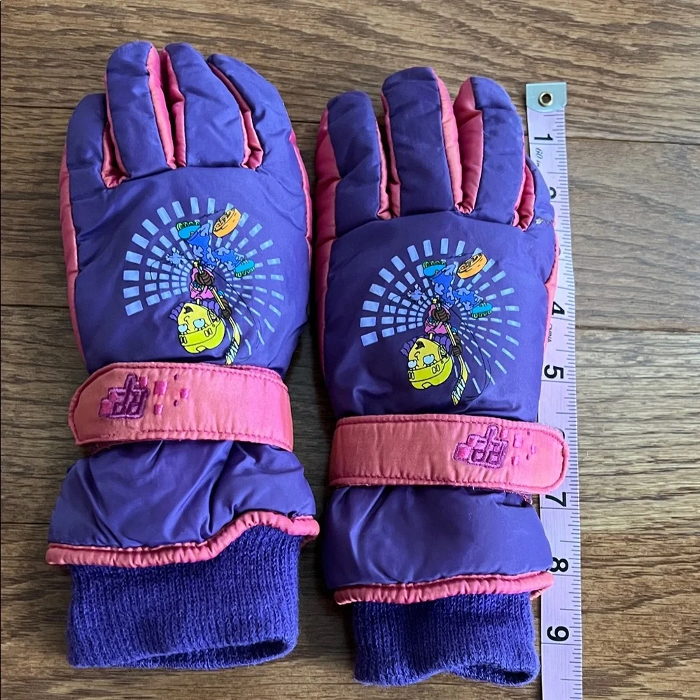 Kids Purple and Pink Winter Gloves Rocket Power Nickelodeon